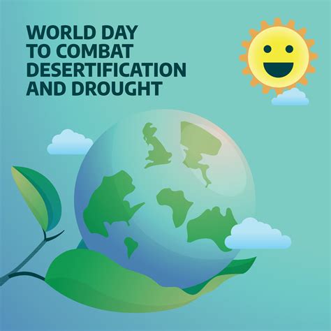 World Day To Combat Desertification And Drought Design Template For