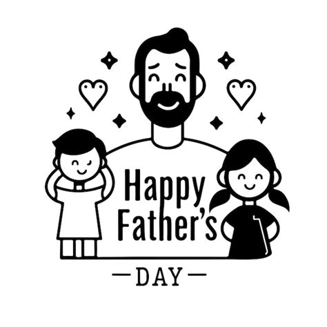 Premium Vector Happy Fathers Day Card Vector Illustration