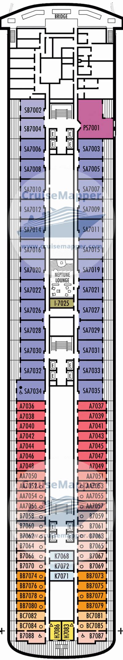 MS Volendam Deck Plan For Rooms