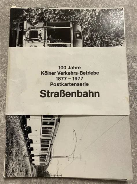 POSTKARTENSAMMLUNG 12 KARTEN 100 Jahre Kölner Verkehrs Betriebe