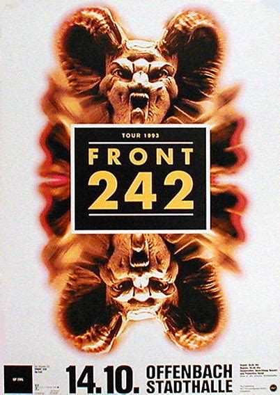 Front 242 Postertreasures Your 1 St Stop For Original Concert