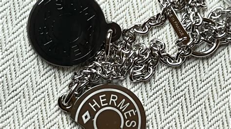 Mens Collection HERMES The Carrousel Necklace In Black It Looks