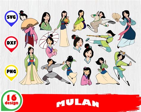 Mulan Svg Mulan Cut Files Mulan Dxf Files Mulan Clipart Etsy Images