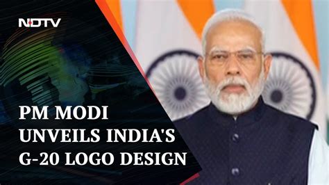 Pm Modi Unveils India S G Logo Design Youtube