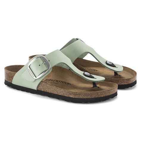 Gizeh Big Buckle Nubuck Leather Matcha Birkenstock