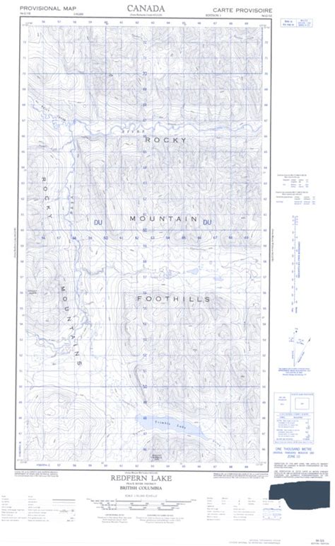 Redfern Lake East Bc 094g05 Canmatrix Map By Natural Resources