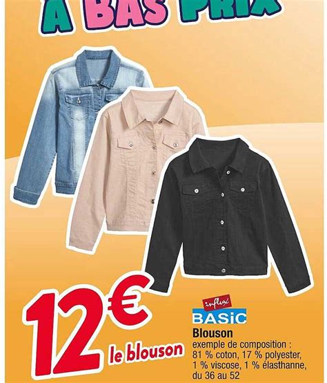 Promo Blouson Influx Basic Chez Cora ICatalogue Fr