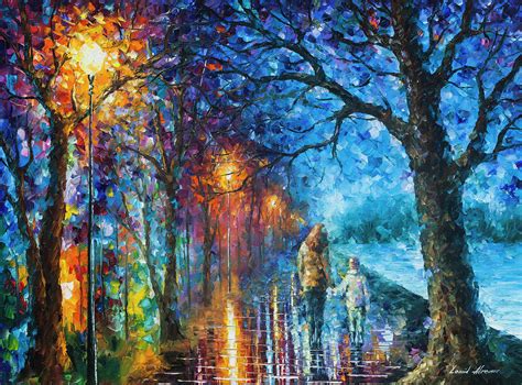 Mystery Of The Night Painting By Leonid Afremov