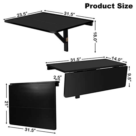 Wall Mounted Folding Desk Fold Down Desk Drop Leaf Table Laundry