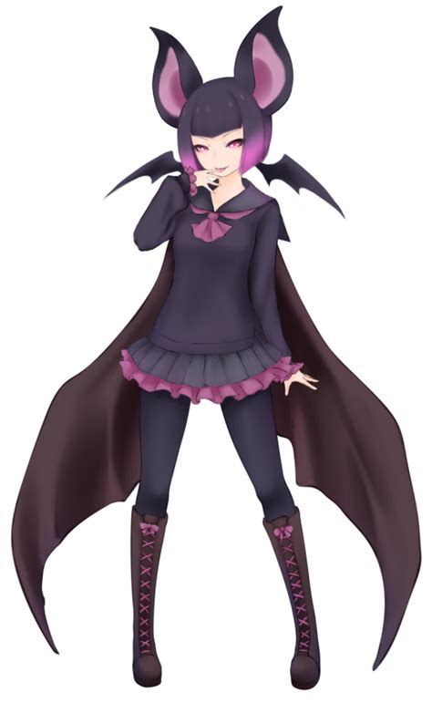 Safebooru 1girl Bangs Bat Ears Bat Girl Bat Wings Black Hair Boot Bow