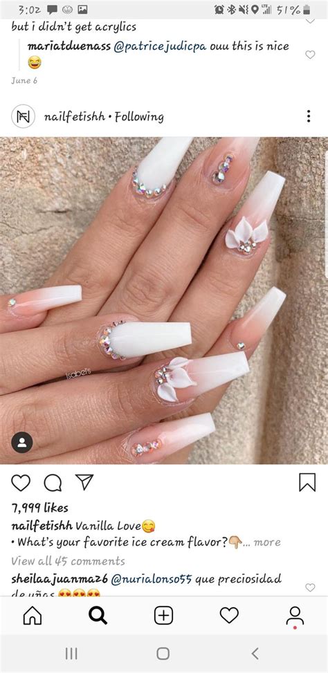 Ice Cream Flavors Nail Colors Nail Art Acrylic Nails Beauty