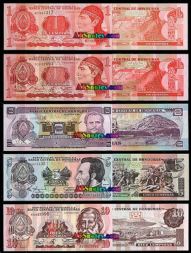 Honduras Banknotes Honduras Paper Money Catalog And Honduran Currency