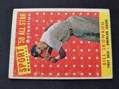 Topps Baseball Card Bill Skowron New York Yankees As Vg