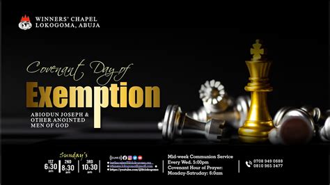 Covenant Day Of Exemption Anointing Service Th February