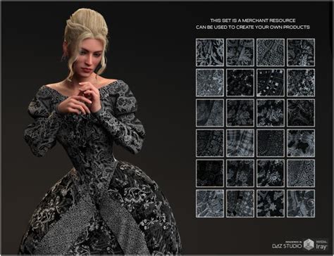 Daz Iray Dark Brocade 3d Models For Daz Studio And Poser