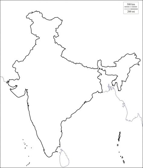 India Map Outline A4 Size India Map Map Outline Political Map Images ...