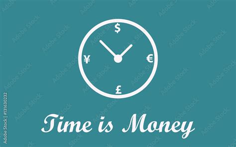 time  money concept background stock vector adobe stock