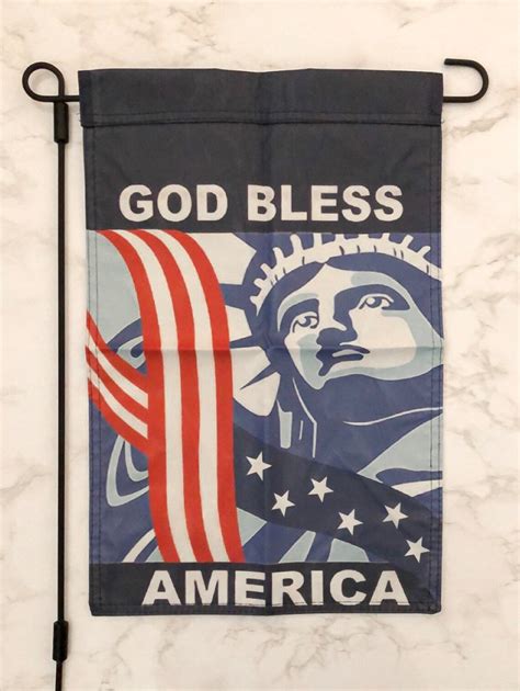 Garden Flag God Bless America Free Shipping Etsy