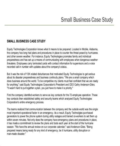 Case Study Examples Business At Joshua Allison Blog