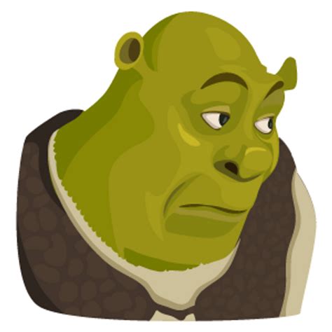 Bored Shrek Meme - Sticker Mania