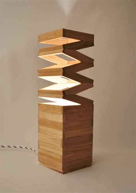 Wooden Lamps Including Articulated People By