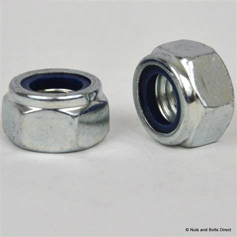 M X Mm Nylon Insert Self Locking Hex Nut Type T Din Metric