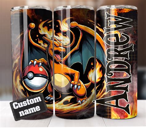 Custom Charizard Tumbler 20oz Etsy