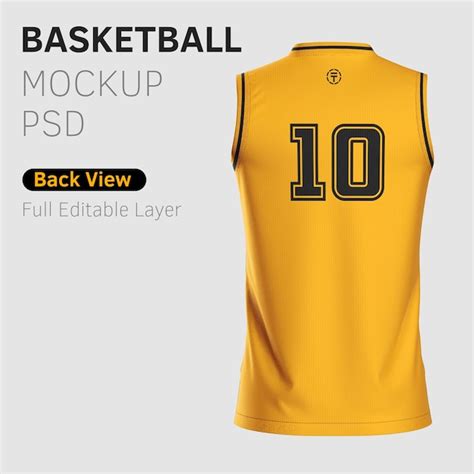 Premium PSD | A yellow jersey with the number 10 on it