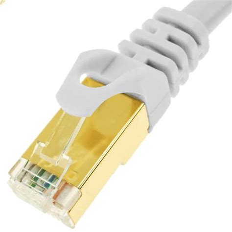 Cavo Di Rete Ethernet Metri Lan Sstp Rj Cat Bianco Cablematic