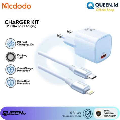 Jual Mcdodo CH 4025 Charger Adaptor Kit PD 3A 20W USB TYPE C Lightning