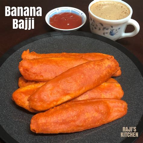 Raw Banana Bajji Vazhakkai Bajji Plaintain Fritters RAJIS