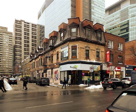 Montr Al Janv Coin Nord Est Des Rues Pierce Et Sainte