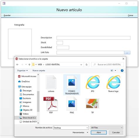 Aprende A Insertar Una Imagen En Un Formulario Access VBA Total