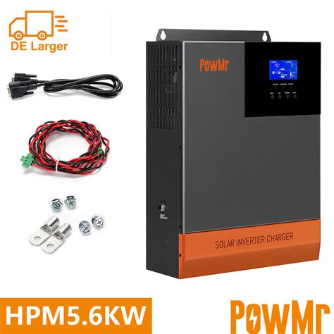 PowMr 5600W 48V Solar Wechselrichter Reine Sinus Parallel MPPT 80A