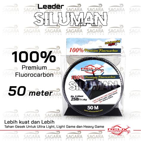 Jual Senar Leader Siluman Leader 100 Fluorocarbon Relix Nusantara