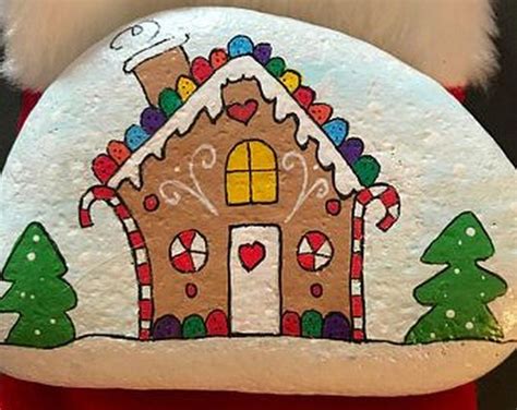 Most Beautiful Diy Christmas Painted Rocks Design 37 Rock Decor