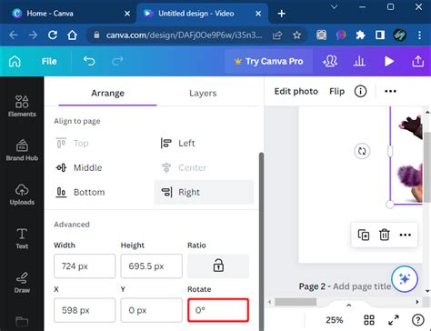 How To Rotate An Image In Canva
