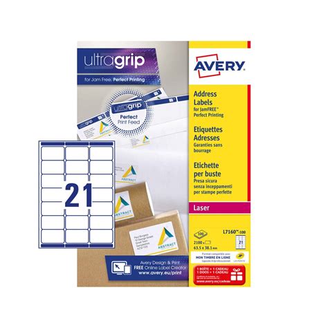 Adresetiketten L7160 100 Avery