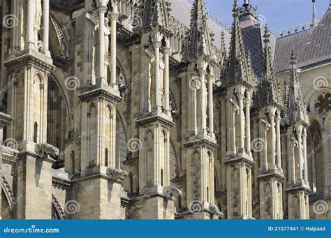 Contreforts De Cath Drale Reims Image Stock Image Du Europe