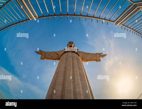 Large statue of Christ the King in Lisbon, Portugal Stock Photo - Alamy