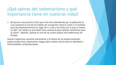 El Sedentarismo Mata Ppt