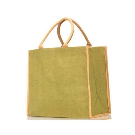 Easy To Carry And Environmentally Friendly Plain Brown Handmade Jute