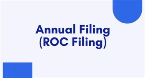 Roc Annual Filing In Pune Id