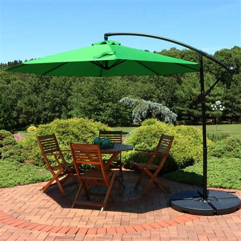 Sunnydaze Outdoor Cantilever Offset Patio Umbrella Outside Waterproof Polyester Shade Steel