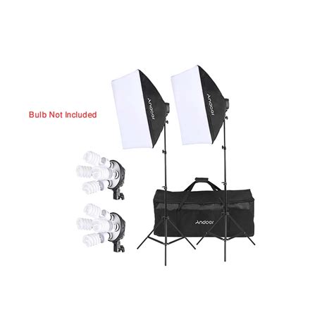 Andoer Studio Photo Lighting Kit With Softbox In Bulb