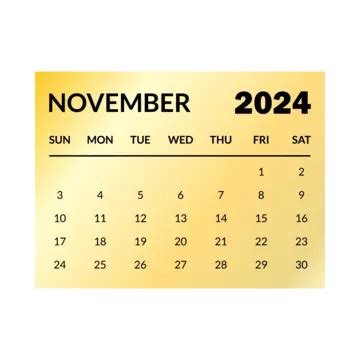 Creative November Manth 2024 Calender Design Templets Vector Creative