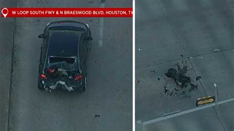 Houston Traffic Deadly Motorcycle Crash Blocking North Braeswood