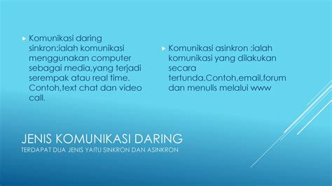 Komunikasi Daring Sinkron Dan Asinkron Ppt Download