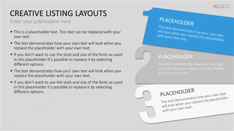 Creative Listing Layouts For Powerpoint