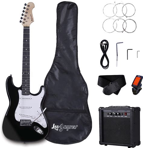 Leo Jaymz 39 Inch Full Size Electric Guitar Kit Electric Guitar